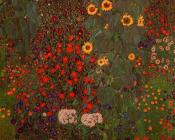 古斯塔夫克林姆特 - Farm Garden with Sunflowers